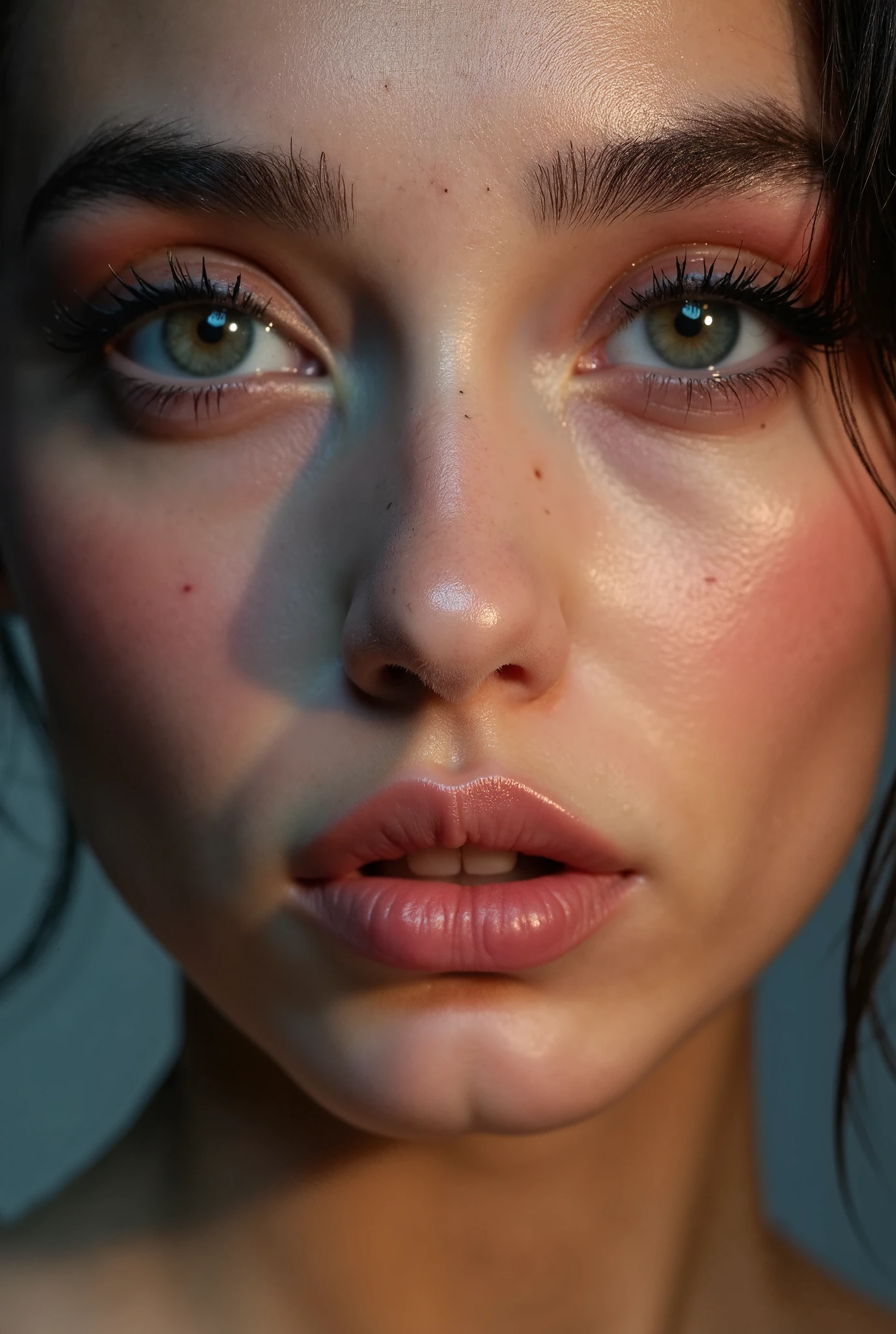 beautiful detailed eyes, beautiful detailed lips, extremely detailed eyes and face, long eyelashes, studio lighting, vivid colors, gradient, sharp focus, professional, photorealistic, abstract, digital art, 3d rendering, 8k, masterpiece