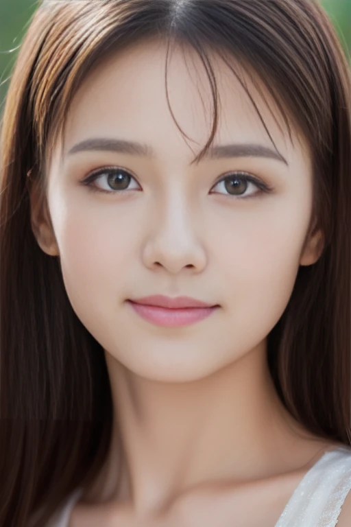 Beautiful cute face real raw photo