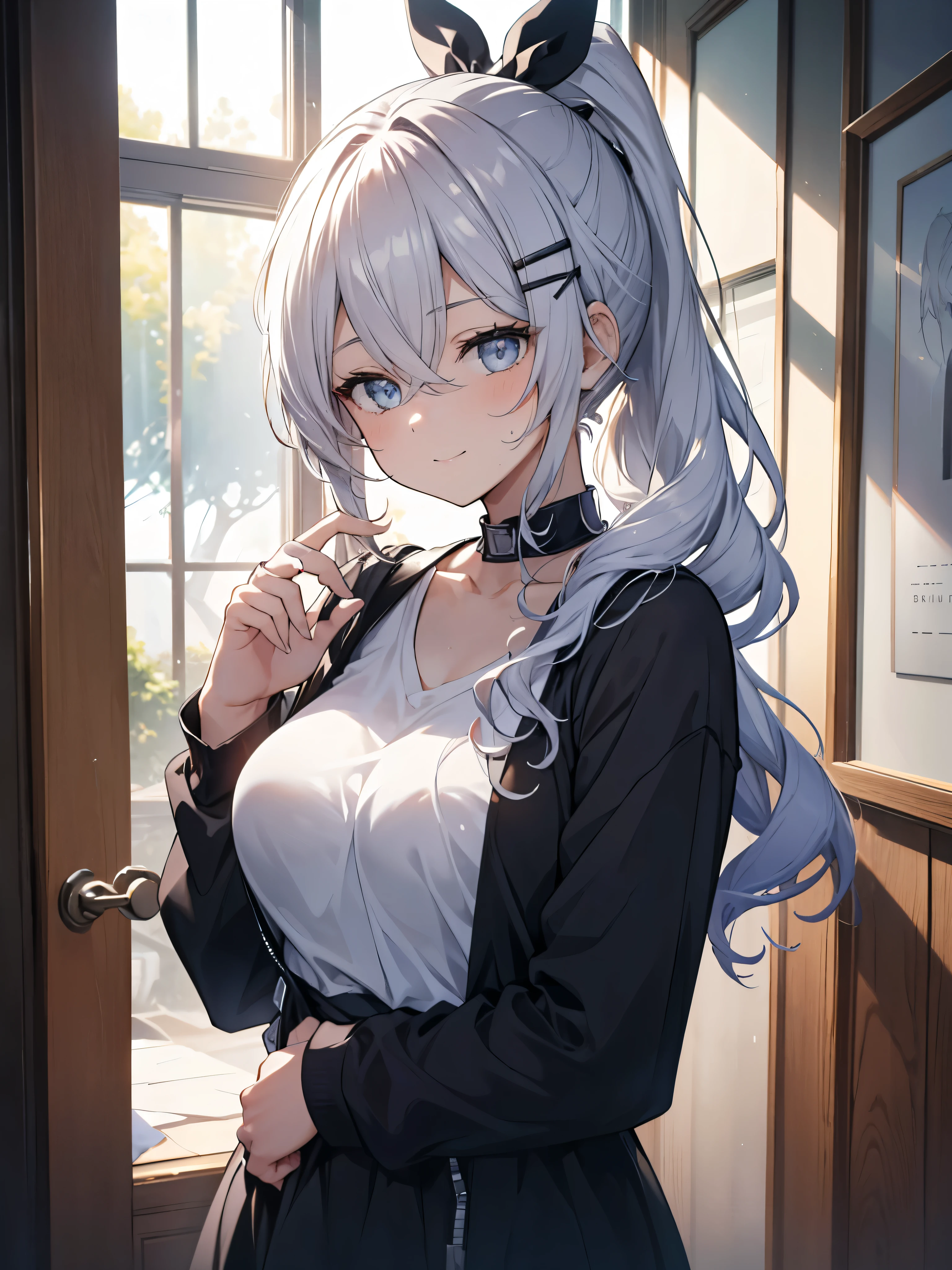 1girl, sitting,cowboy shot, large breasts,
argusschool, <lora:ArgusSchoolV1:0.8>,shirt,cleavage, light smile,