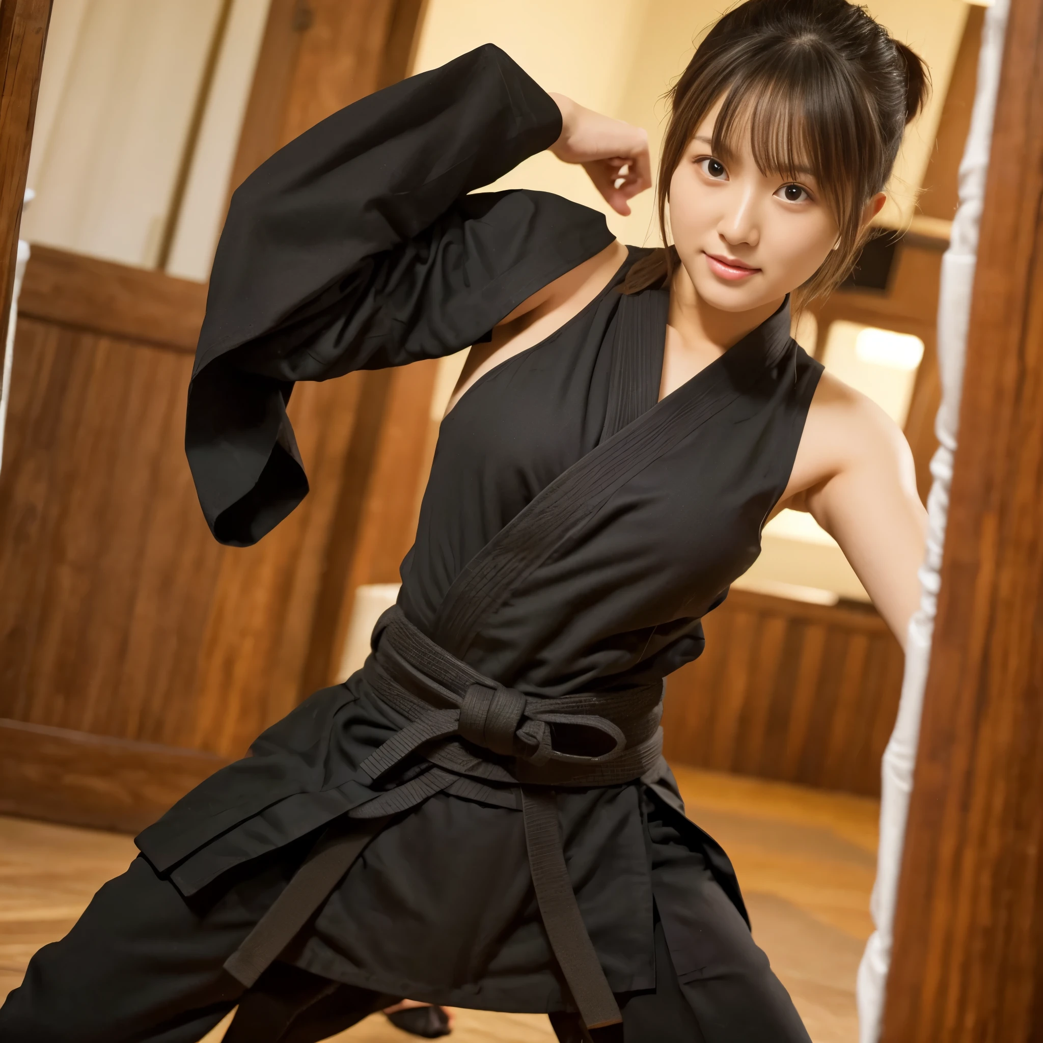 Kendo clothing, martial arts,[sprouts, black belt, Sexy, Sweat