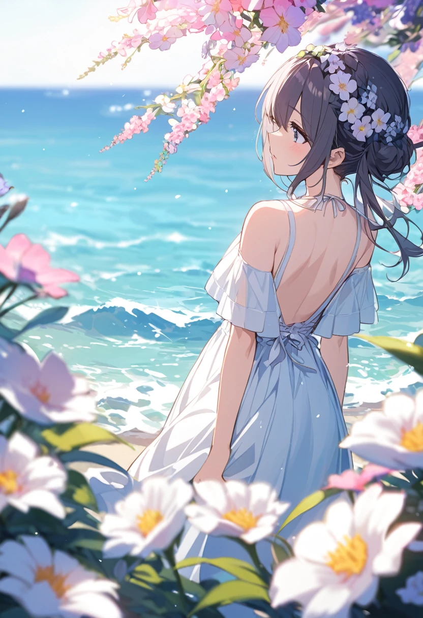 back shadow,Hold the wrist of the other hand with one hand,midsummer,Sunnyday,natta,bright