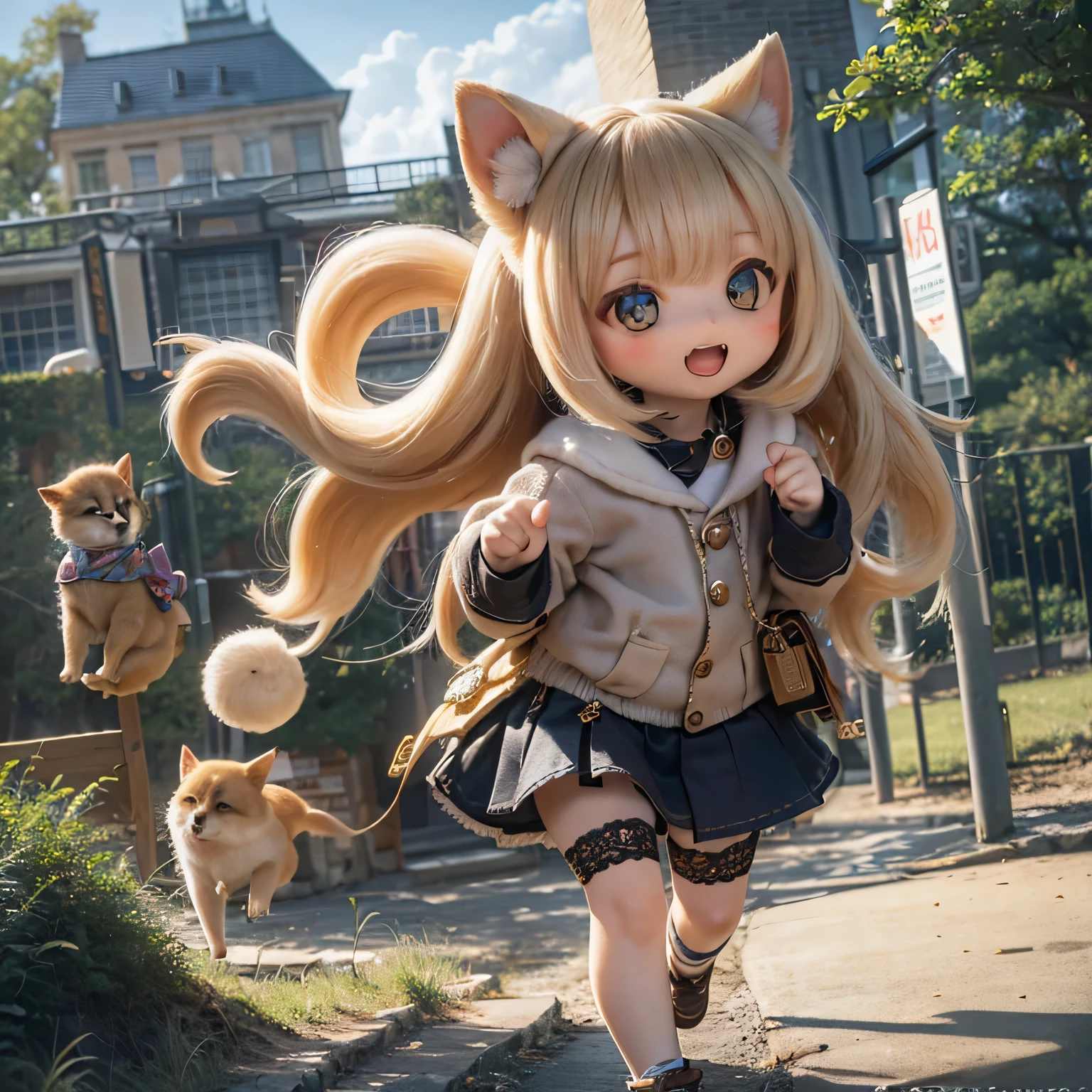 プロンプト
{{{masterpiece}}}, {{{best quality}}}, {{ultra-detailed}}, {illustration}, {{an extremely delicate and beautiful}}, (child:1.7),blonde hair, long straight hair , blue eyes , smile  , full body , squatting , arms behind head , (school uniform) , cat ear , cat tail ,  (detailed fur:1.6) , (soft fur:1.6)  , poolside , summer , from front , looking at viewer
