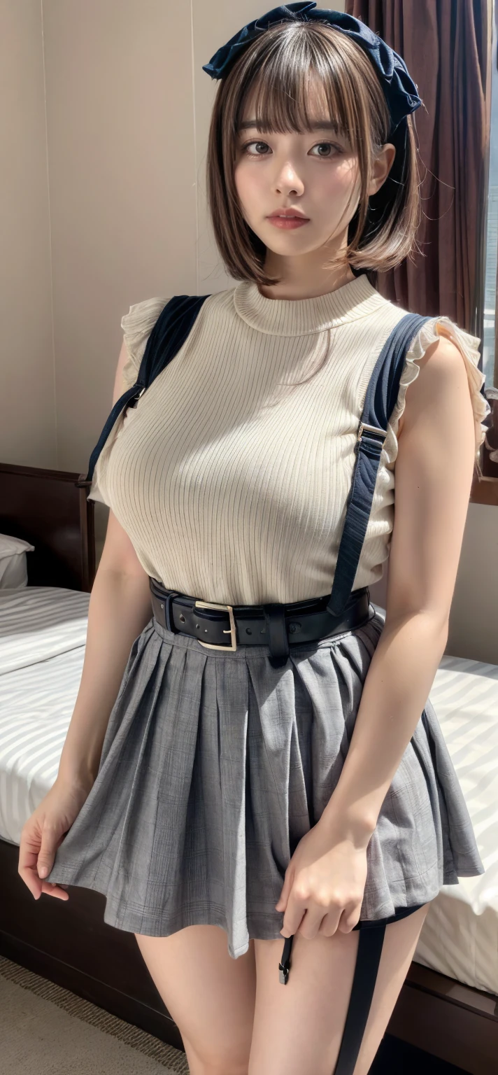 (Wearing Bra Overalls), (((HIJAB MALAY GIRL))), masutepiece, High quality, UHD 32K, Realistic face, Realistic skin feeling , A Malay Lady, , , Very cute and baby-like face, (((FLAT CHEST))), (MATRIX WORLD), ((look In front at the camera and SADNESS)), ((())), (((CUTE GIRL))), ((TRANSPARENT)), ((BLACK LIPS)), ((WHITE LACE)), ((TRANSPARENT)), ((CHUBBY)), (undress). Red