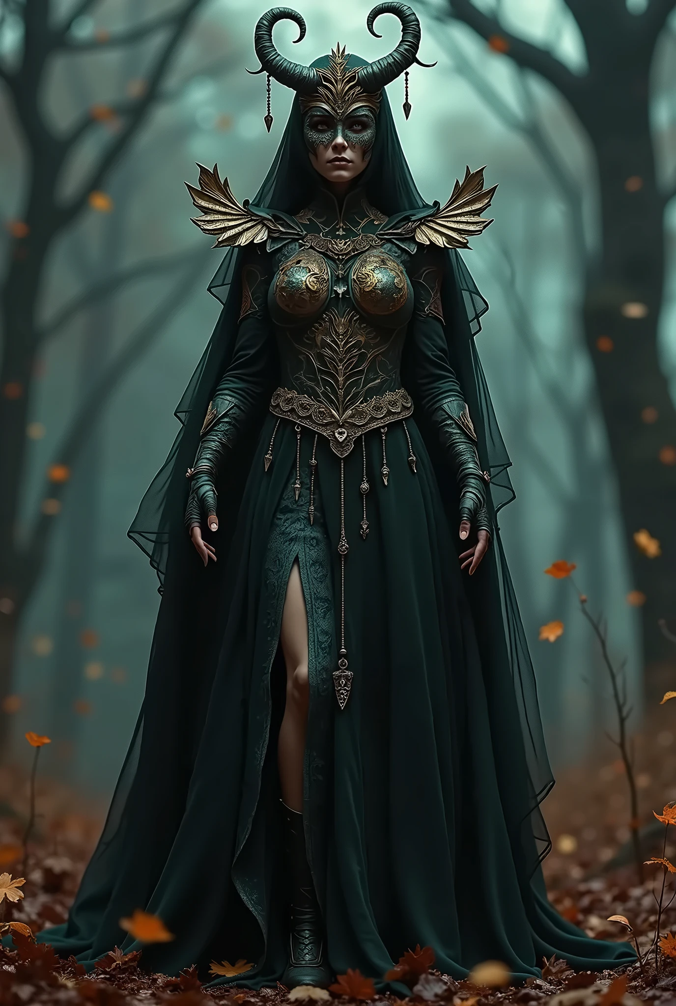 Full body,(Masterpiece,high definition, best quality, superior quality, intricate details,beautiful aesthetic:1.2),high quality, raw, ultra details, extremely detailed and beautiful,forest, Dark pandemonium fantasy a shattered full moon in the background, blended fusion full-length view, surrealistic twilight aura, twilight sky, backlit, shadows, smooth, ultra high definition, 32k, sf, intricate artwork, luminous, epic, highly detailed, highly textured<lora:add_detail:0.7>