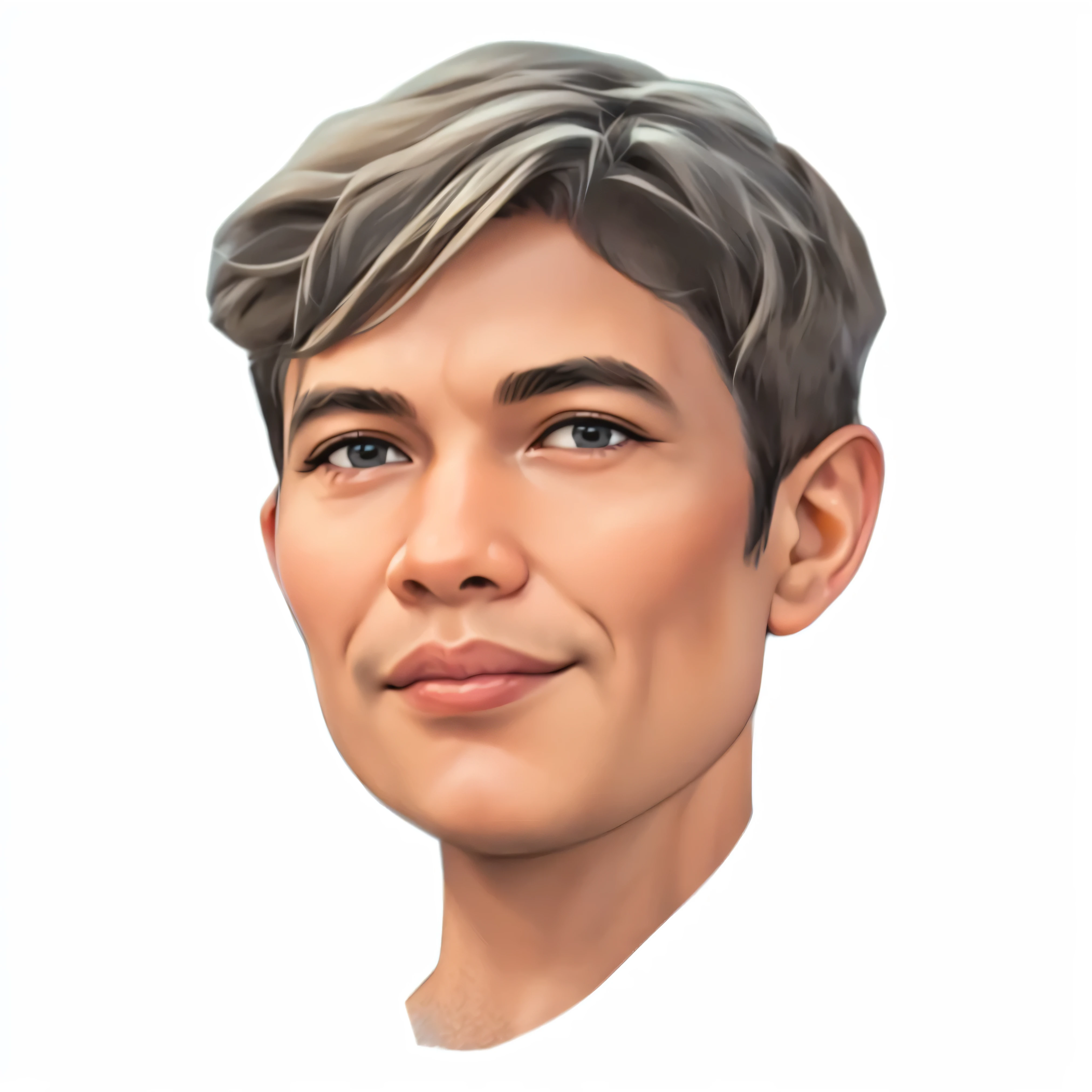 a close up of A man, with hair dyed yellow with black gradations, realistic portrait, realism artstyle, high quality portrait, digital illustration portrait, detailed color portrait, close up potrait, realistic detailed face portrait, realistic female portrait, digital portrait, color portrait, portrait of ultra realistic, realistic digital illustration, kawaii realistic portrait, realistic studio portrait, digital art portrait