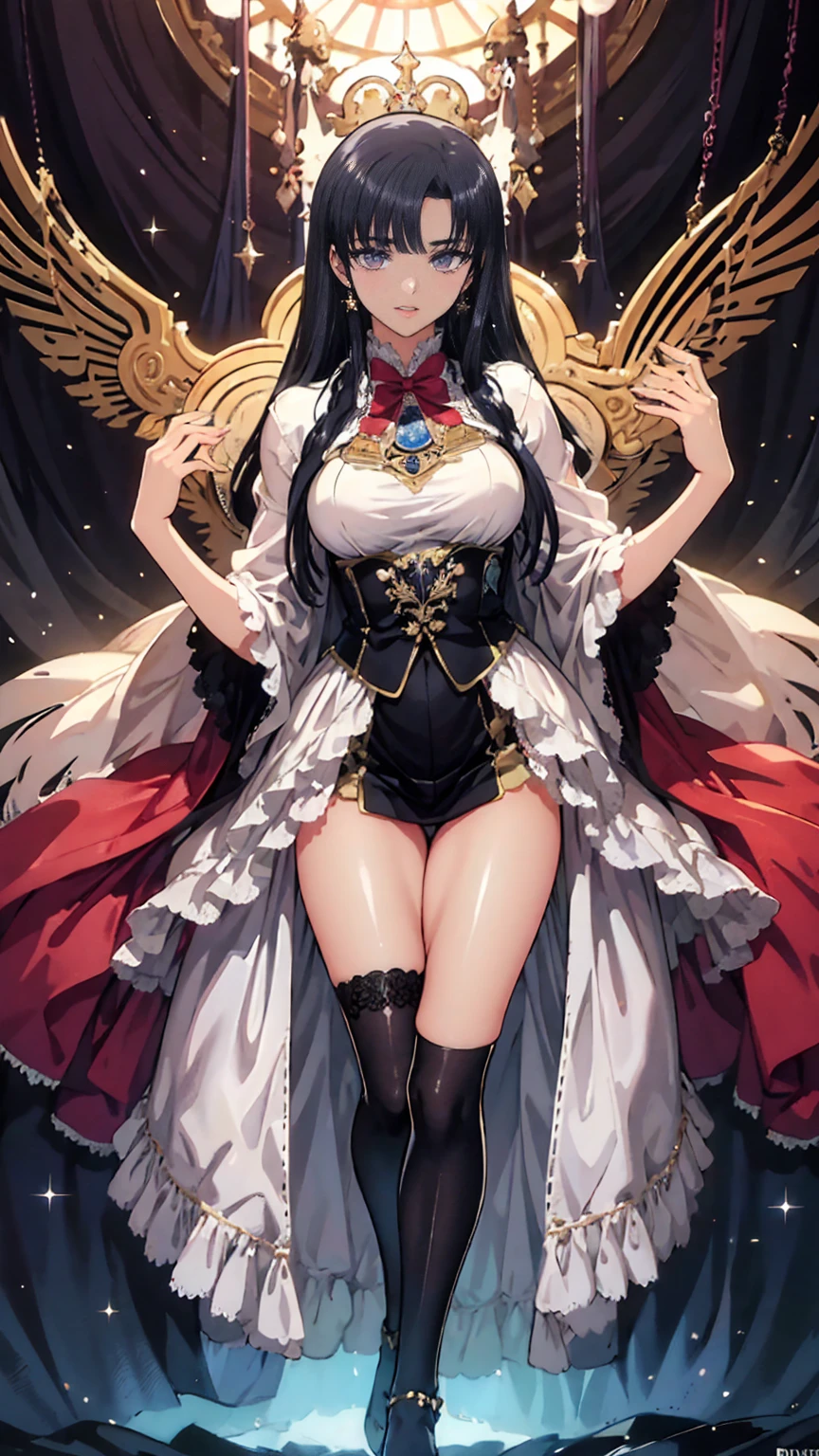 8k resolution, masterpiece, Please redeem, Award-winning works, Unrealistic, From above, Only sexy women, healthy shaped body, 2, : 165cm, big, Hard, Swinging Bust,, Black short hair, break, Mysterious blue eyes, Standard nose, Eyeliner, Pink Lips, Sexy long legs, Beautiful Skin, holy knight, Flame Holy Sword, Royal Crest, elegant, Very detailed, Delicate depiction of hair, Miniature painting, DIGITAL PAINTING, artステーションコンセプトart, , Sharp focus, shape, artジャム、Greg Rutkowski、Alphonse Mucha、William Adolphe Bouguereau、art：Stephanie Law , Royal Jewel, nature, Symmetric, Greg Rutkowski, charlie bowater, Unrealistic, Surreal, dynamic lighting, ファンタジーart, Complex colors, Colorful magic circle, flash, dynamic sexy pose, A kind smile, Mysterious background, aura, A gentle gaze, break, Small dim lights and flying fireflies, night, lanthanum, 山の頂From above下界を見下ろす, Starry Sky, milky way, nebula, Shooting Star