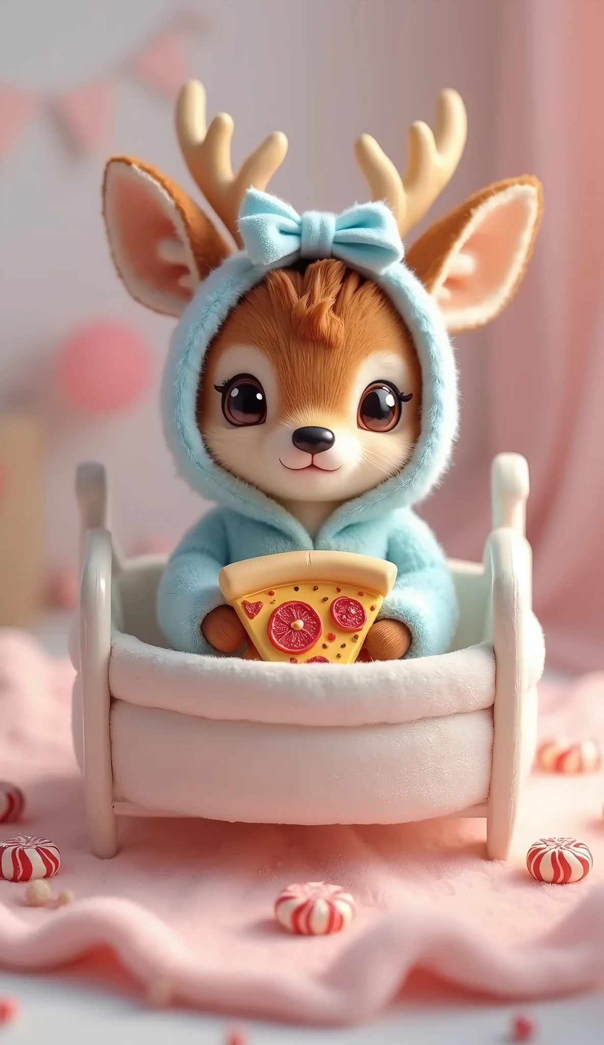 Baby eevee in a baby diaper