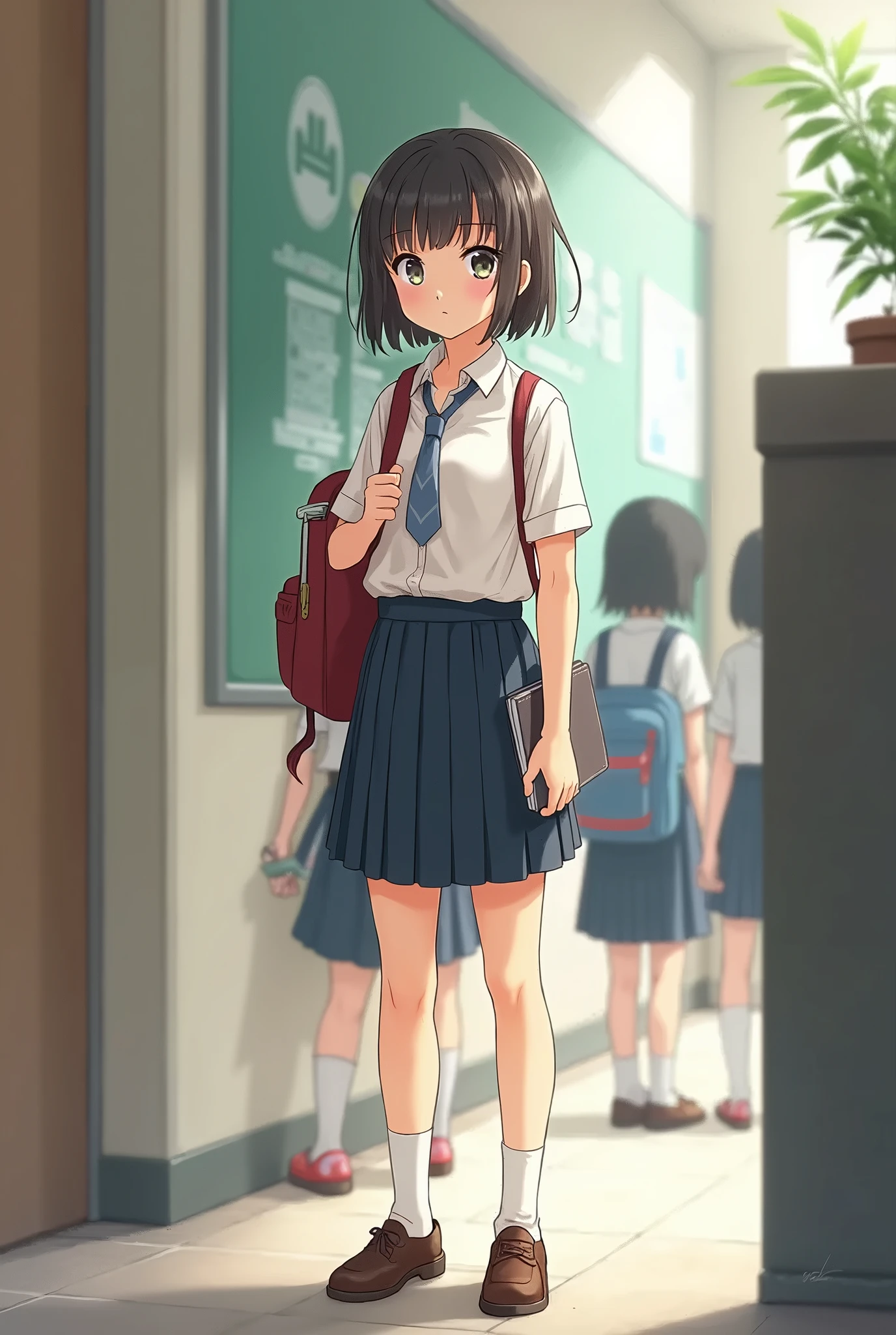 She is a junior high school student.
