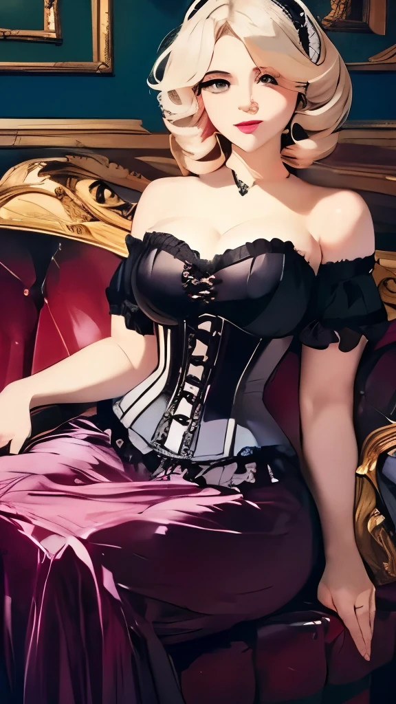 High resolution, adult woman , Sit on a chair、Dripping Sweat、good lighting, despicable, , (nudity), (((black wedding dress))), ((veil)), ((())), (garter belt), abdomen only, (spread legs),  ,  cute face, I&#39;m embarrassed and blush, humiliating, ((turn around and look back)), ((See-through))()(T-back)(a large amount of  is on the body,)