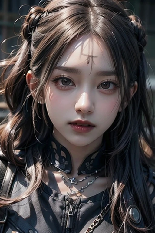 Twin tails, Aesthetic harmony of dark colors, Gothic Cyberpunk, A miraculous fusion with Ukiyo-e, Creating a fantastical view of the universe with a holographic transparent coating, BREAK Professional spray work, Detailed and intricate texture, Detailed and intricate brushwork, Detailed and clear depiction, Anatomically correct, Absurd aesthetics, BREAK Highest quality, Highest Resolution, Octane Rendering, super retina vision,