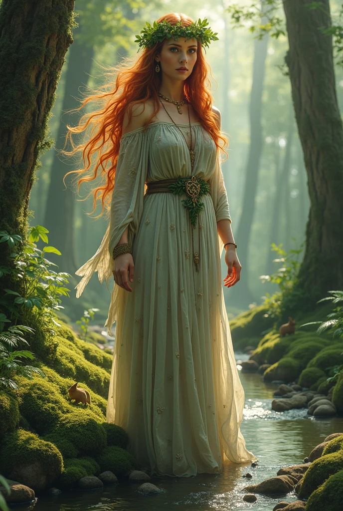 fantasy art, photorealistic, D&D art, a picture of a female monk sitting and meditating near a waterfall, at the base of the waterfall,  there is a human woman monk wearing monk garbs, meditating near a bonfire near an (epic sized waterfall: 1.3), red hair, long hair, full body (best details, Masterpiece, best quality :1.5), ultra detailed face (best details, Masterpiece, best quality :1.5), ultra feminine (best details, Masterpiece, best quality :1.5), exquisite beautiful (best details, Masterpiece, best quality :1.5) red hair, long hair, wavy hair, pale skin, blue eyes, intense eyes, water coming down from a volcanic cliff, multi level water falls, several pools created in different levels, forming new waterfalls, water cascading into a (large lava pool: 1.3) steam rising, clear water in many hues of blue and azure falling, ultra best realistic, best details, best quality, 16k, [ultra detailed], masterpiece, best quality, (extremely detailed), ultra wide shot, photorealism, depth of field, hyper realistic painting, magv1ll