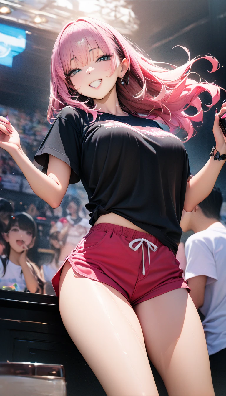 NSFW、8G、highest quality、Highest quality、Real、masterpiece、Mine system、cute、beautiful girl、、(((Double teeth)))、((Slender))、(((Black and pink hair)))、((Knee socks))、((((Two Girls))))、White long sleeve shirt、Black Skirt、((Twin tails))、(((Korean Idol Group)))、(((stage)))、(((concert)))、Big Breasts、(((((Sweat)))))、(((Body odor)))、(((pussy)))、(((Love juice)))、(((((Hip Hop Dance)))))、((smile))、((((Open up))))、((((Focus on))))、(((Get wet)))、(((soaked)))、((((Lesbian play)))、((((Pause))))