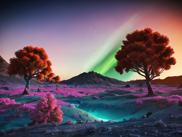 3D rendering, abstract background, aurora, volumetric lighting, glowing particles, dynamic color shifting, mesmerizing, cinematic composition, intricate details, hypnotic atmosphere, ethereal, otherworldly, (best quality, 4k, highres, masterpiece:1.2), ultra-detailed, (realistic, photorealistic:1.37), HDR, UHD, ultra-fine painting, sharp focus, physically-based rendering, extreme detail description, professional,vivid colors, bokeh