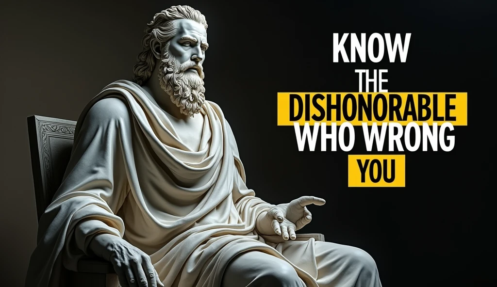 Socrates' quote "Know thyself" on an ancient scroll