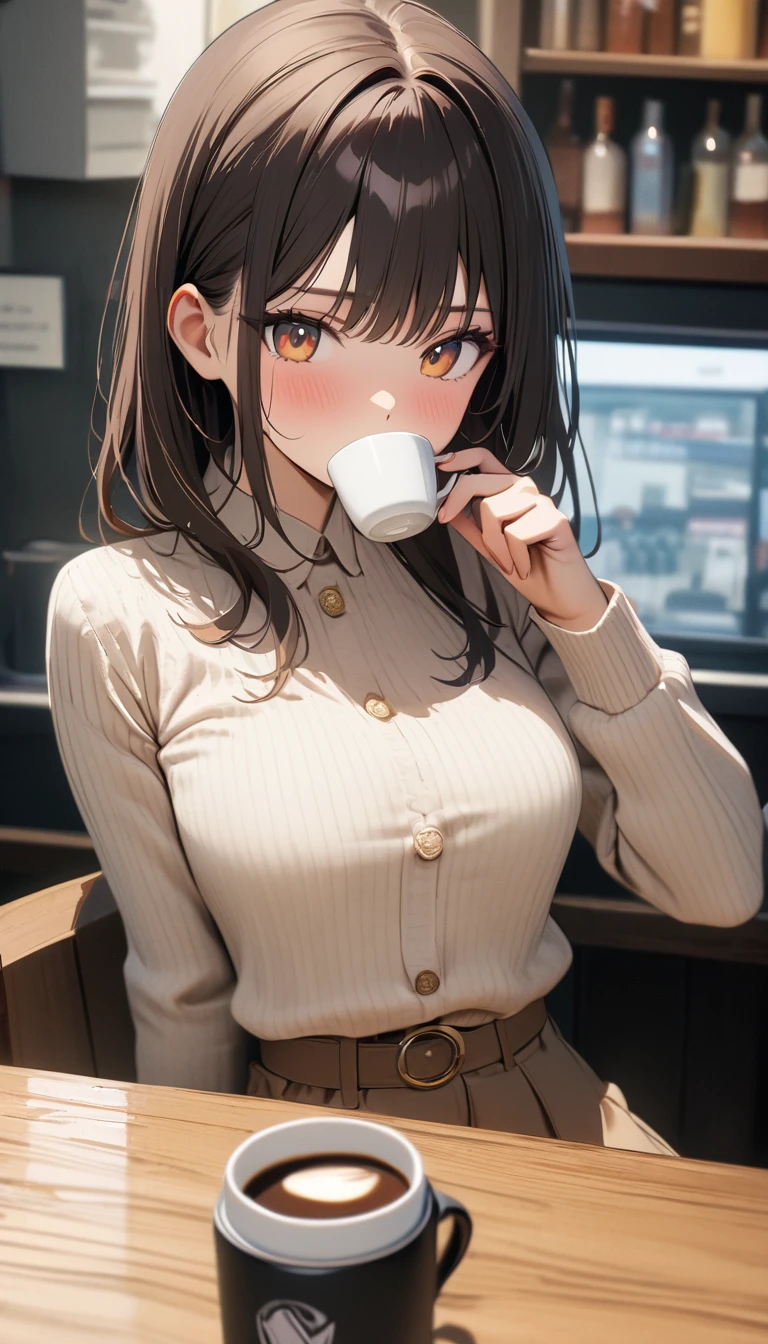 1 chica, mejor calidad, Obra maestra, seoyuzuki, 1 chica, solo, Brown hair, Brown eyes, ,, Cola de caballo lateral baja,coletero , pechos grandes, mirando al espectador, cabello corto, , tiro de vaquero, sujetador blanco, bragas blancas, , rubor, mintiendo, cama
