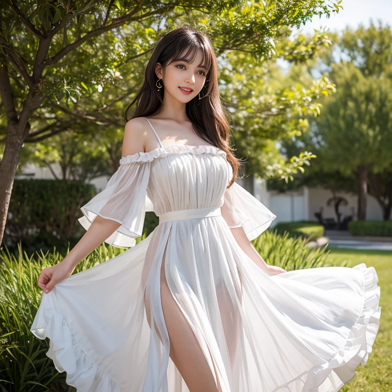 Detailed face、Perfect body、Perfect Proportions, Unparalleled beauty、blonde、Beautiful breasts、Embarrassed expression、18-year-old, See-through dress、((She lifted her dress to reveal her panties...、Seduce you)), Official Art,Highly detailed CG Unity 8k wallpaper, (masterpiece:1.0),(Highest quality:1.0), photo shoot, 8k, Browsing Caution, High resolution, Kodak Portrait 400, Film Grain, Lens flare brilliance,View your viewers