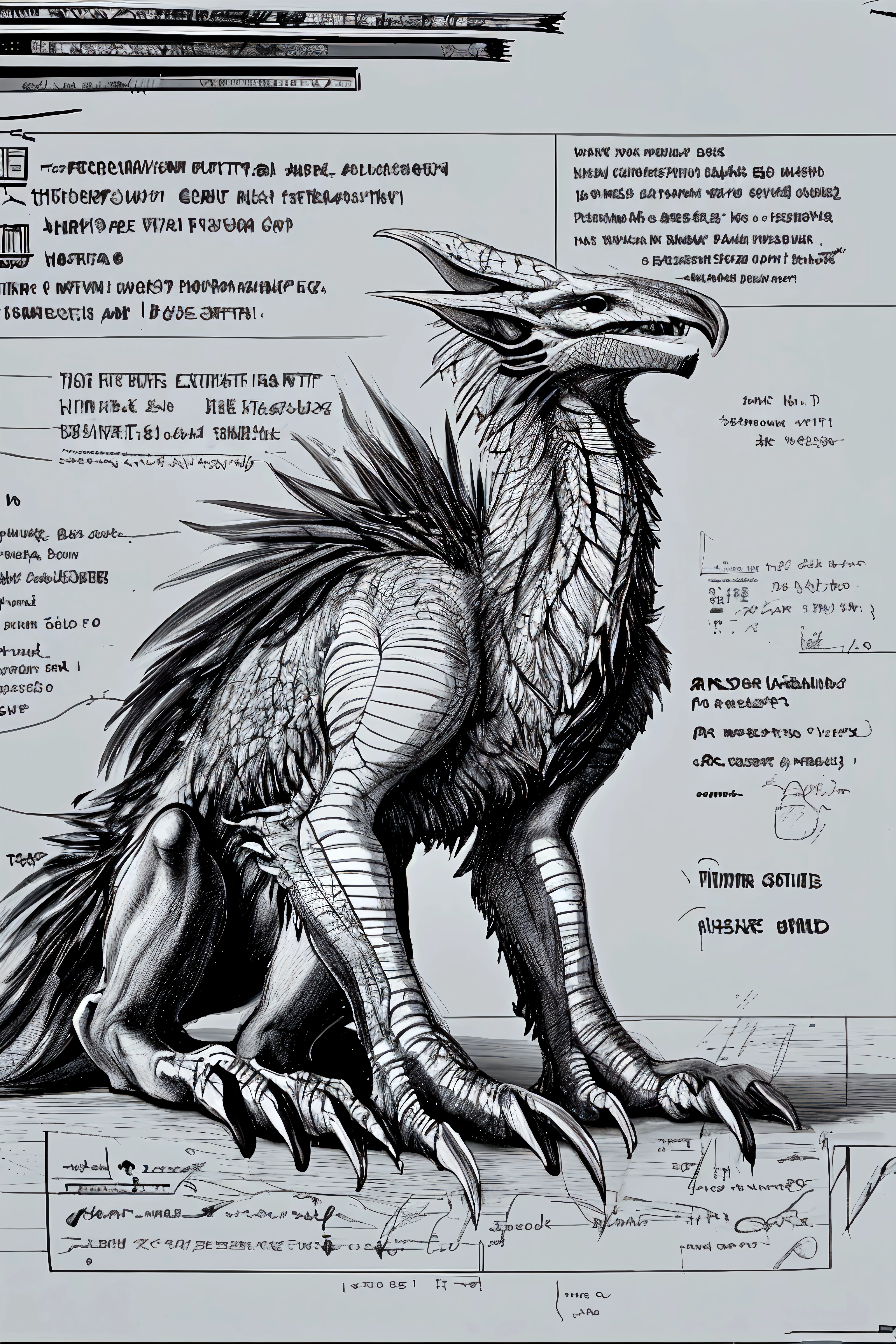 bestiarum skeleton cyborg dragon <lora:bestiarum:0.7>