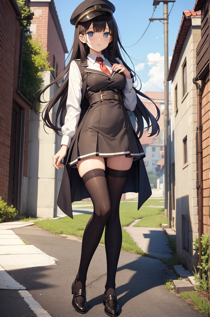 Masterpiece, the best quality, a towering Giantess 18-year-old, beautiful girl, her legs spread, white shirt, short sleeves, black pleated skirt, ifting skirt, Highly detailed face and skin texture, Detailed eyes, Her body is lean and slender. She seems to be casually strolling through the bustling cityscape. Clouds roil around her, realistic, giantess, GTS, giantess girl, looking at viewers, shy red face, show g-string, white g-string showing, (crowd of people), Allen than buildings, (full body), Giants, view from the below, (shooting from directly below the front), emphasizing the power of the towering Giantess.