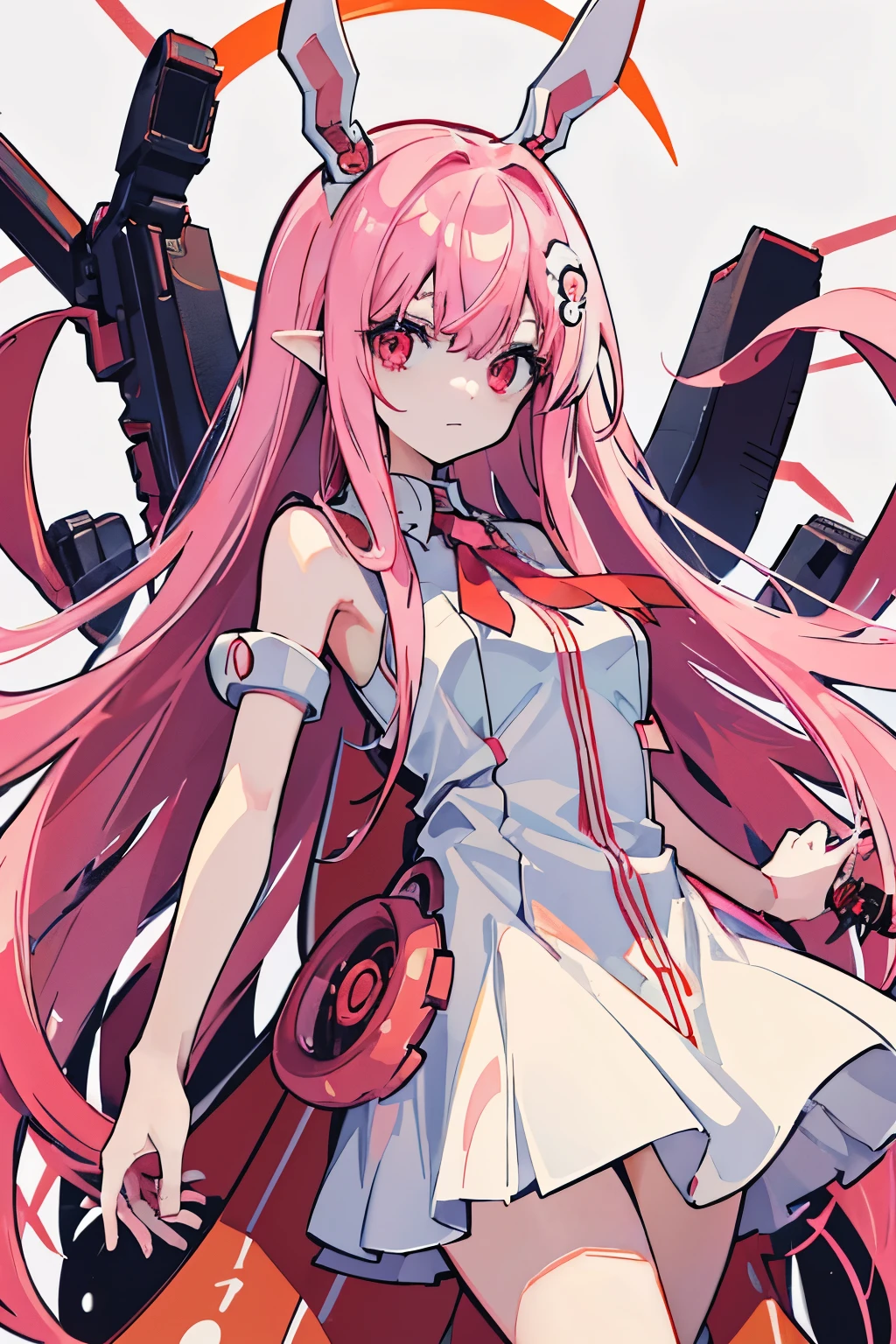 zero two \(darling on franxx\), darling on franxx, 1girl, fringe, bite, from behind, lying down, bed, blood, shadow, green eyes, horns, long hair, looking at the viewer, blood, small breasts, big ass, makeup, red bodysuit, pink hair, red eyeshadow, tight skin, solo, blood