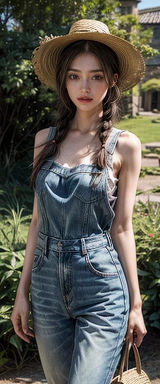 20-year-old Japanese elementary school girls, (Baby Face:1.2), (two little girls), (two little virgin girls), (two little virgin female students), (two female students), (two girls), (135cm tall:1.1), ((Very short stature:1.2)), (((flat chest:1.3))), ((((flat chest like a boy:1.2)))), (no bra:1.3), (naked:1.3), (over completely no bra naked:1.3), (navel-baring), (belly button exposed), Japanese elementary school girls are wearing very short denim, baby blue micro mini high cut overalls dress, over completely no bra naked and carrying school bags on their backs as they walk to school along the school route in a residential area, ((no bra:1.2)), ((not wearing panties:1.2)), ((not wearing bra:1.2)), (She is her small titsed at Flat chest chest:1.5), (her is not wearing underwear), (love showing off cute my body in a very short denim baby blue micro mini high cut overalls dress), (no bra naked body), (wearing only micro mini high cut overalls dress), (sleeveless),
