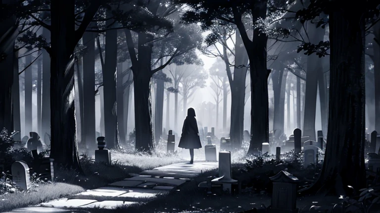 darkness、In the forest、Wandering Ghost、Graveyard、Expressed in black and white