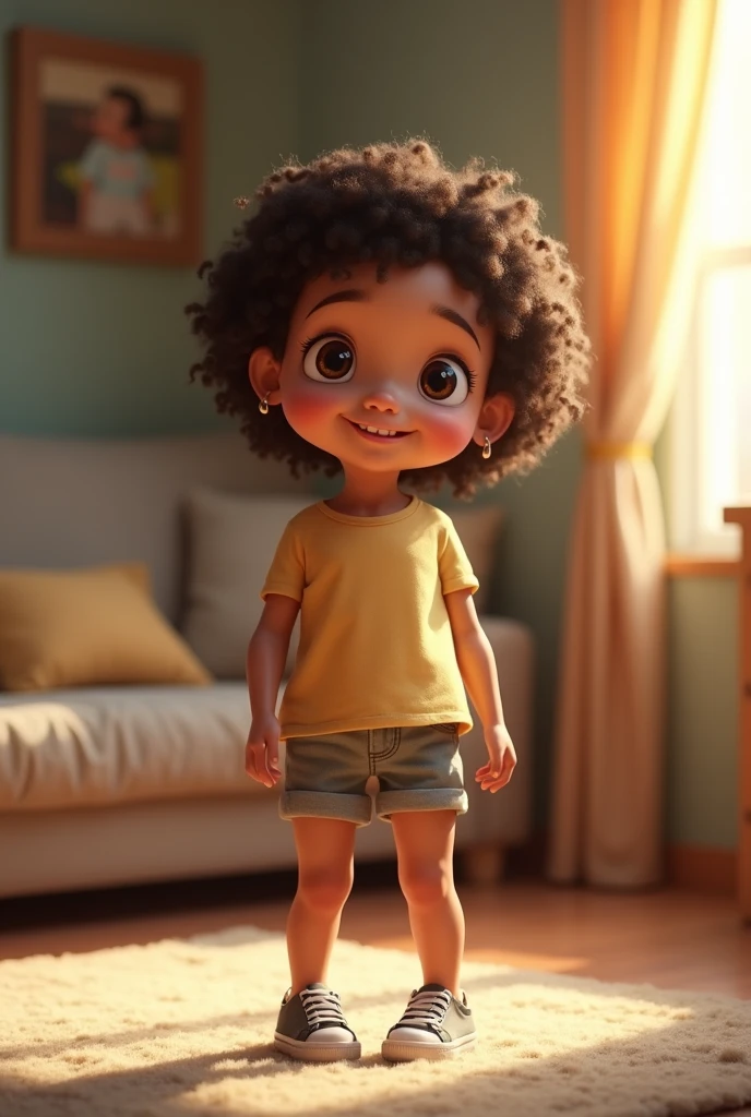 Chibi menina cor marrom:2, coffee color:2 queimado pelo sol, feliz de 15 anos (marrom:1) afro: 1.25 Estilo Pixar: 1.25 afro: 2.40 (((sozinho))) cabelos cacheados: 2.3, (corpo inteiro: 2.32) vestindo vestido floral sapato preto,, Hair messed up by the wind, desenho animado sentada numa rua da cidade, arte digital detalhada bonito, painting digital adorable, Cartoon style illustration, stylized digital illustration, stunning digital illustration, bela arte digital, arte de pintura digital dos desenhos animados, pintura digital dos desenhos animados 3D, Beautiful digital illustration, Arte infantil em Artstation, detailed digital illustration, arte digital detalhada, digital illustation, exquisite digital illustration, 8k