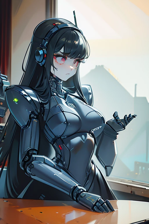 japanese anime style。illustratio。cyberpunked。girl with。The world of the near future。Heavily armed in white。s Armor。natta。battle field。Colossal tits。a miniskirt。Squat and open your crotch。from the front side。 --auto