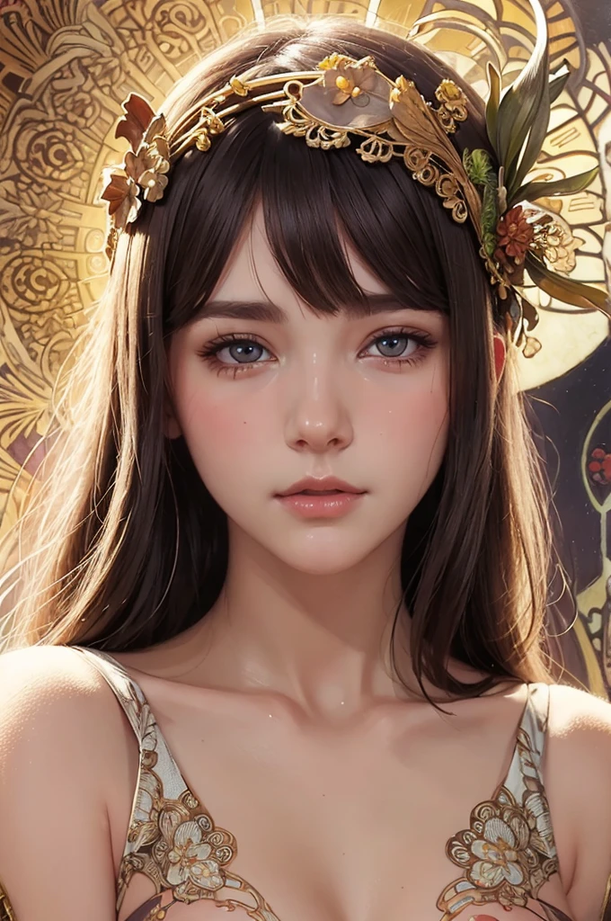 ((Highest quality)),(超High resolution),(Very detailed),(Detailed Description),((The best CG)),(masterpiece),Ultra-detailed art、(Highest quality、8k、32K、masterpiece)、(Realistic)、(Realistic:1.2)、(High resolution)、Very detailed、Very beautiful face and eyes、1 female、Tight waist、Delicate body、(Highest quality、Attention to detail、Rich skin detail)、(Highest quality、8k、Oil paints:1.2)、Very detailed、(Realistic、Realistic:1.37)、Bright colors、