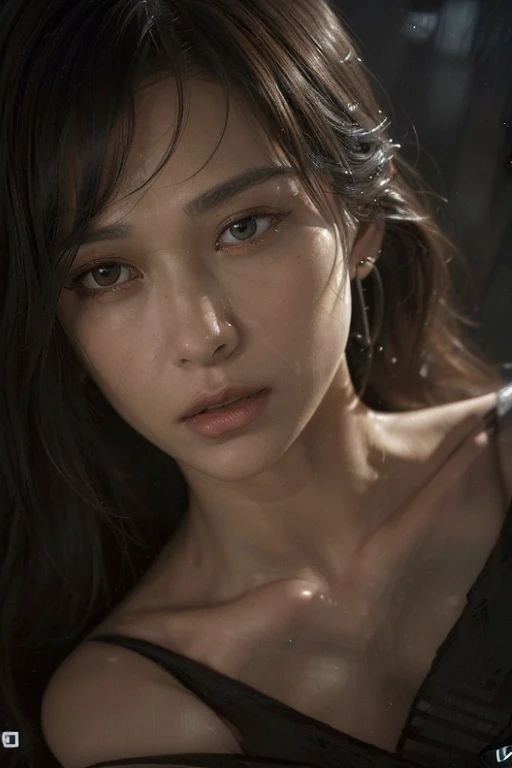 ((Masterpieces with up to 16K resolution:1.6)),Highest quality,it is really amazing,Very detailed,Ultra-high resolution,((Real:1.5)),((Realistic:1.5)),Increased depth of field,((Cinematic Light Effects:1.5)),
Elegant mature woman,
Long black hair,((Ultra-detailed and beautiful faces:1.5)),Translucent white skin,Very detailed skin texture,Great proportions,Anatomically correct body,
Elegant high leg swimsuit,Artistic design,Beautiful and detailed pattern,Luxurious jewellery decoration,Detailed fabric texture,
Coastal landscape at dusk,Dark clouds and dark sky,delay々Continuing sandy beach, Deserted Beach,Dark sea surface,
((Focus on a woman's face:1.5)),(((Cinematic Angle:1.8))),