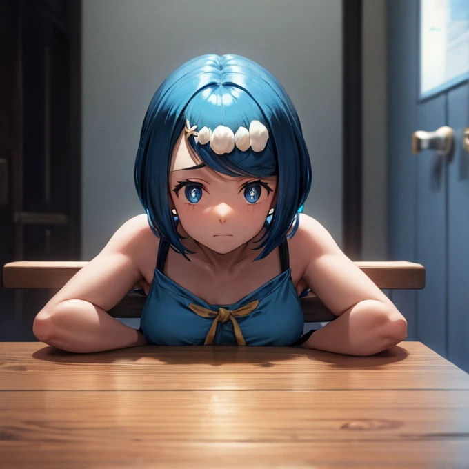 Masterpiece, Best Quality, (joying_Inside out, yellow skin, ),  Happy, wet transparent mini green dress,  Pixar, cartoony, 3D Rendering, small breasts, sexy expression, bare footed, ((Beautiful, Detailed Eyes, Jewel-like Eyes, Glowing Eyes: 1.3)), Highlight Eye, Catchy Light Eye, Specular Highlight Eye, ((cowgirl, on the bed, (((undressed underwear)), flushed cheeks, ((((spread legs))))), closed eyes, open mouth, (wet skin: 1.3), ((((Front view)))), Luxury hotel bedroom, night,  Sunlight, (parted lips:1.4), (nose blush:1.2), foreshortening, blackcutoffs, (eye contact), high contrast, ultra high res, high resolution, detailed, breasts visible, Showing breasts, (cinematic lighting), ((high-angle view)), (half body shadow), [backlighting], [crepuscular ray], [detailed ambient light], [gray natural lighting], [ambient light on the belly], (higher wildlife feral detail), [explict content], [sharp focus], (questionable content), (shaded), Commission for High Res, detailed image, bright colors, detailed face, perfect lighting, perfect shadows, perfect eyes, girl focus, flawless face, gorgeous body, shiny body, center focus, gaze at the viewer, 1girl, solo, (masterpiece:1.21), (best quality:1.2), (illustration:1.2), (cinematic lighting:1.3), balanced coloring, global illumination, ray tracing, good lighting, cleavage, attractive body, sexy body, looking at viewer, SFW