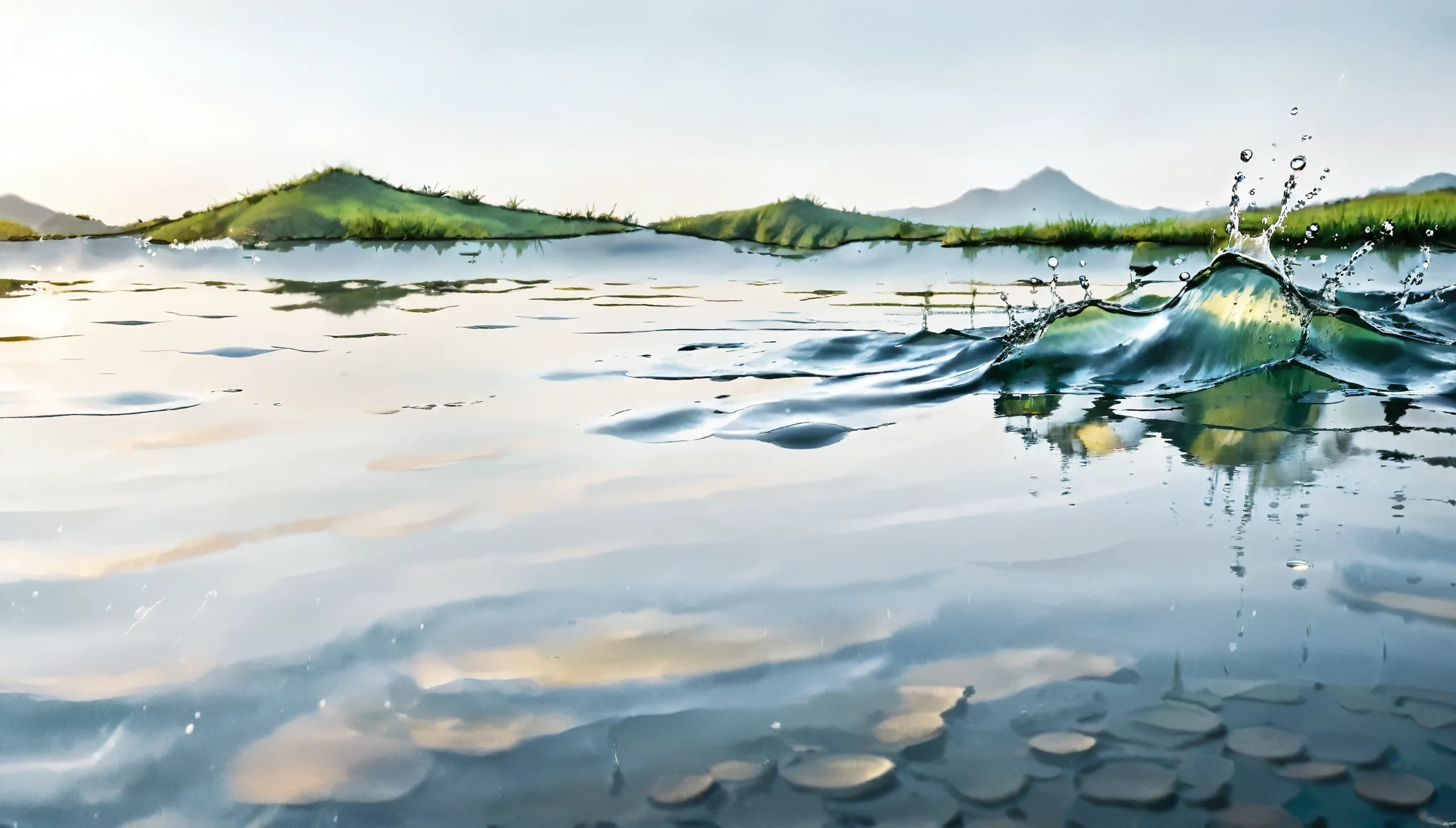 Art photography, art photography, the lines of the water are incredibly beautiful, the composition is simple, the composition is simple, the composition is simple, and it is super realistic.