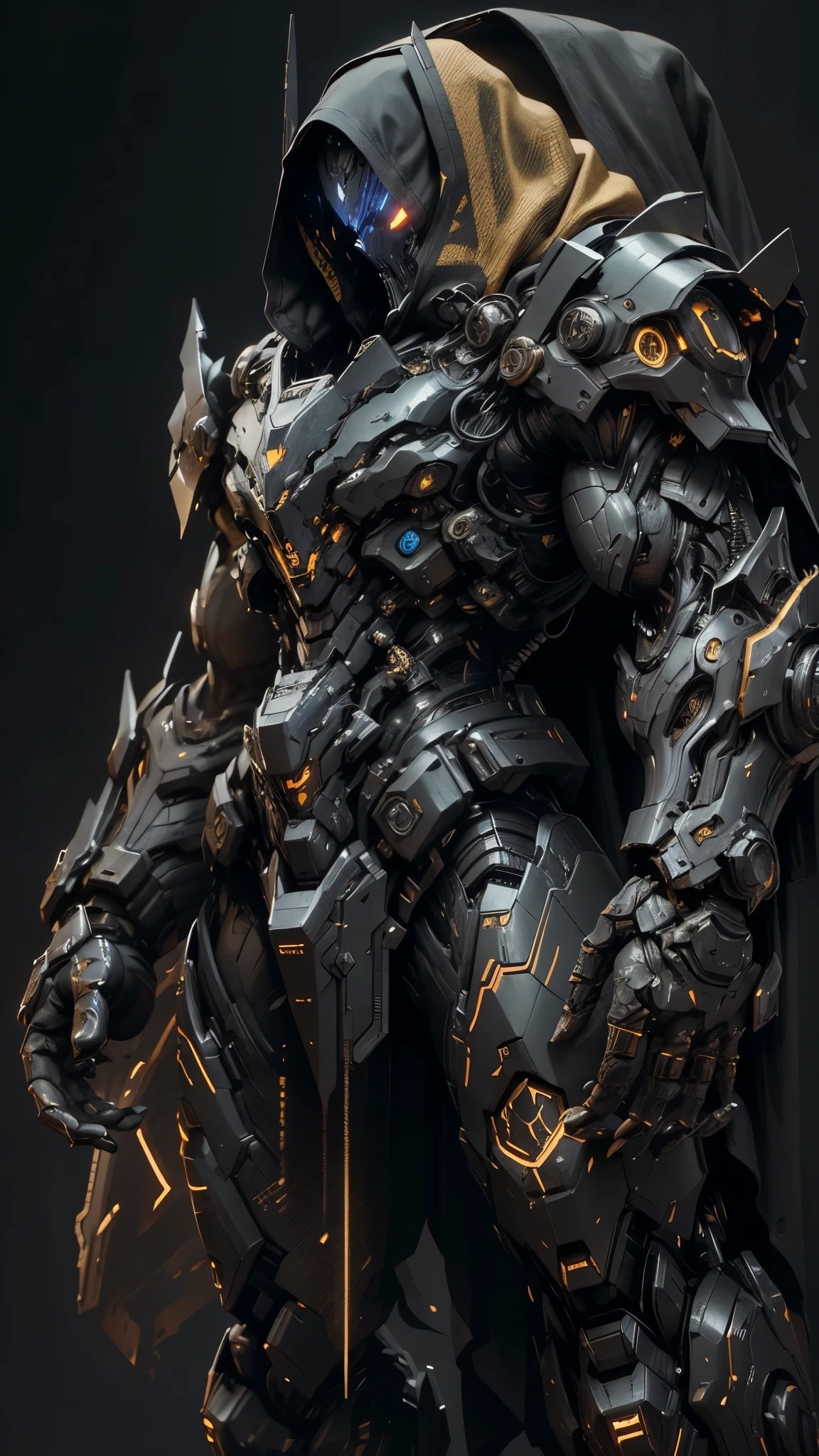 a digital full body painting of a monster, best quality, biomechanical,  (complex robot:1.2), macabre, hyper realistic, (hyper detailed:1.25), intricate, (insane fine details:1.1), Extremely sharp lines, scifi aesthetic, a masterpiece, art by mooncryptowow, featured on zbrush central    <lora:insanobot:1>   <lora:wowifierV3:0.3>