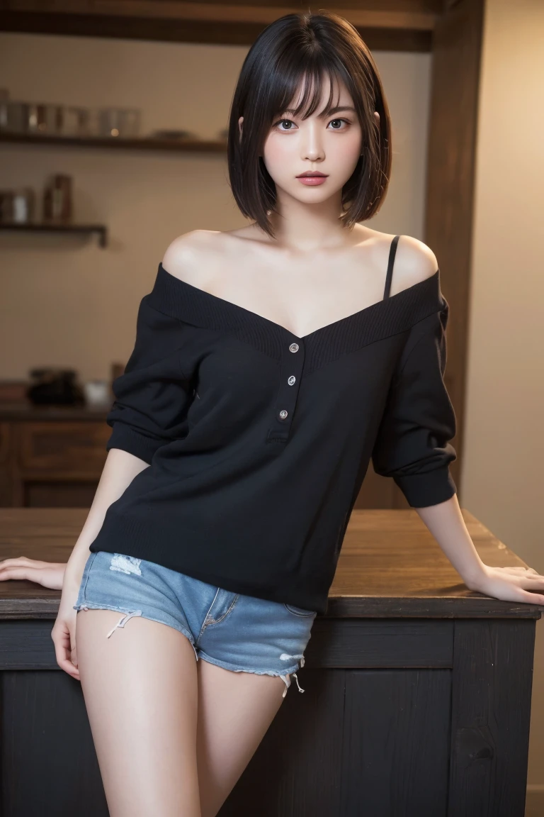 (((16 years old)))、(((16 years oldのエミリア)))、(((high school girl)))、(((A charming face)))、(((Young face)))、(((beautiful girl)))、(((A beautiful woman)))、Beautiful woman、Cute woman、((Innocent face))、((Smile))、((Ultra-detailed face))、((Detailed lips))、((Detailed eyes))、((double eyelid))、(((Beautiful Face)))、(((Beautiful, well-shaped eyes)))、(((Beautiful, well-shaped lips)))、Very Short Hair、ponytail、Pixie cut、BREAK、BREAK、(((Wearing Jinpei)))、Off the shoulder、BREAK、8 heads、(((slender)))、(((Slim body)))、(((Thin body)))、(((Slim woman)))、Flat Chest:1.4、BREAK、Photographic quality、Natural light、(フォトRealistic:1.4)、(Highest quality:1.2)、(Ultra-high resolution:1.2)、8K、RAW Photos、Realistic、High Detail、Film Grain、Detail Skin、Symmetrical、Delicate skin、Real human skin、pores、Super detailed、Detailed、(masterpiece : 1.2)、Thin face、Sharp Face、Small Face、Small face、Narrow shoulders、Small shoulders、Small shoulders幅、Slim shoulders、Narrow shoulders幅、Beautiful Japanese Woman、Beautiful Korean Woman、Slim womanモデル、Young Gravure Idol、Realistic young gravure idol、Young Sensual Gravure Idol、Young Pretty Gravure Idol、Japanese Model、Young Gravure Idol、(From the knee up) 、arms behind back:1.3