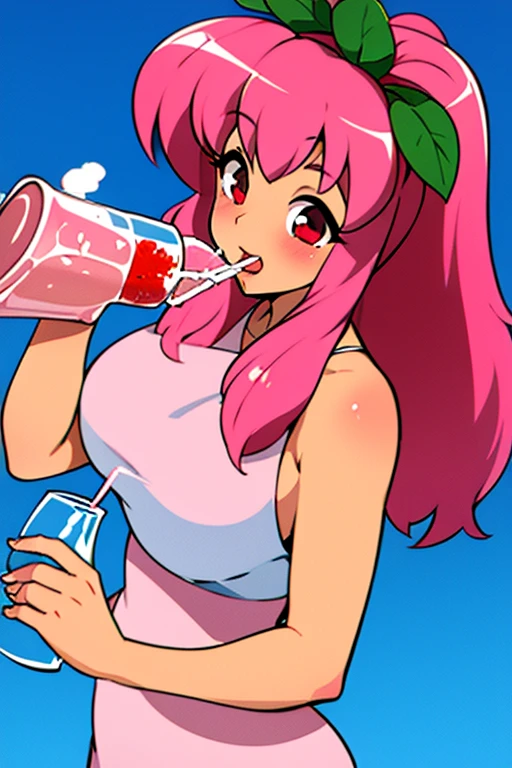 I want to drink strawberry milk juice