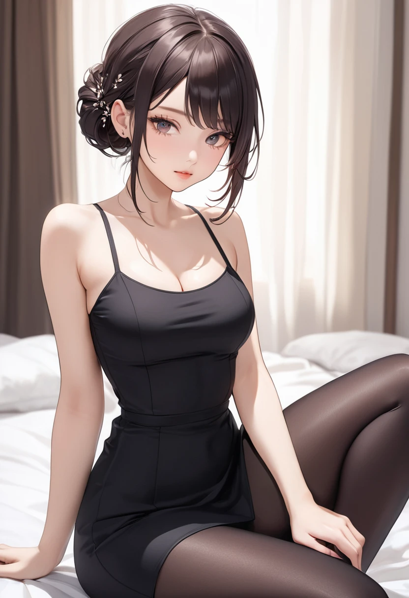 Official Art, masterpiece, Highest quality,One girl,Gosgarh,Tank top 8k,High resolution, ( flower_Styler:1.2)(Rainbow Candy:1.2),(Excellent rendering, Stand out in the same class), (Amazing details, Excellent lighting, Wide-angle), Big Breasts, zettairyoiki, Detailed Background、Panty shot、Sitting with legs crossed、