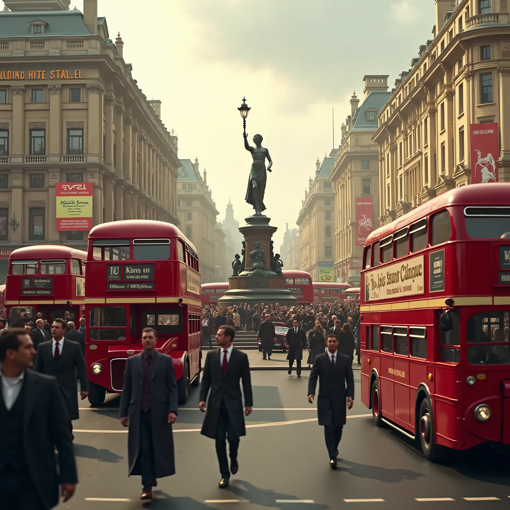 London、Tower Bridge、Routemaster、Piccadilly Circus、1953