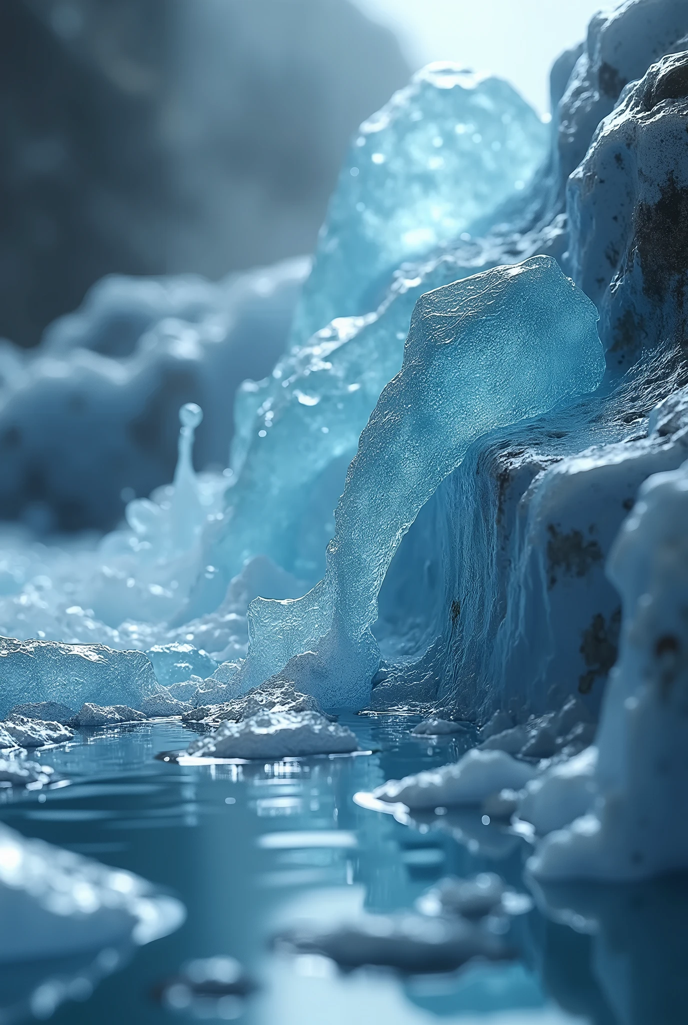 The processes of change of state of solid matter to liquid