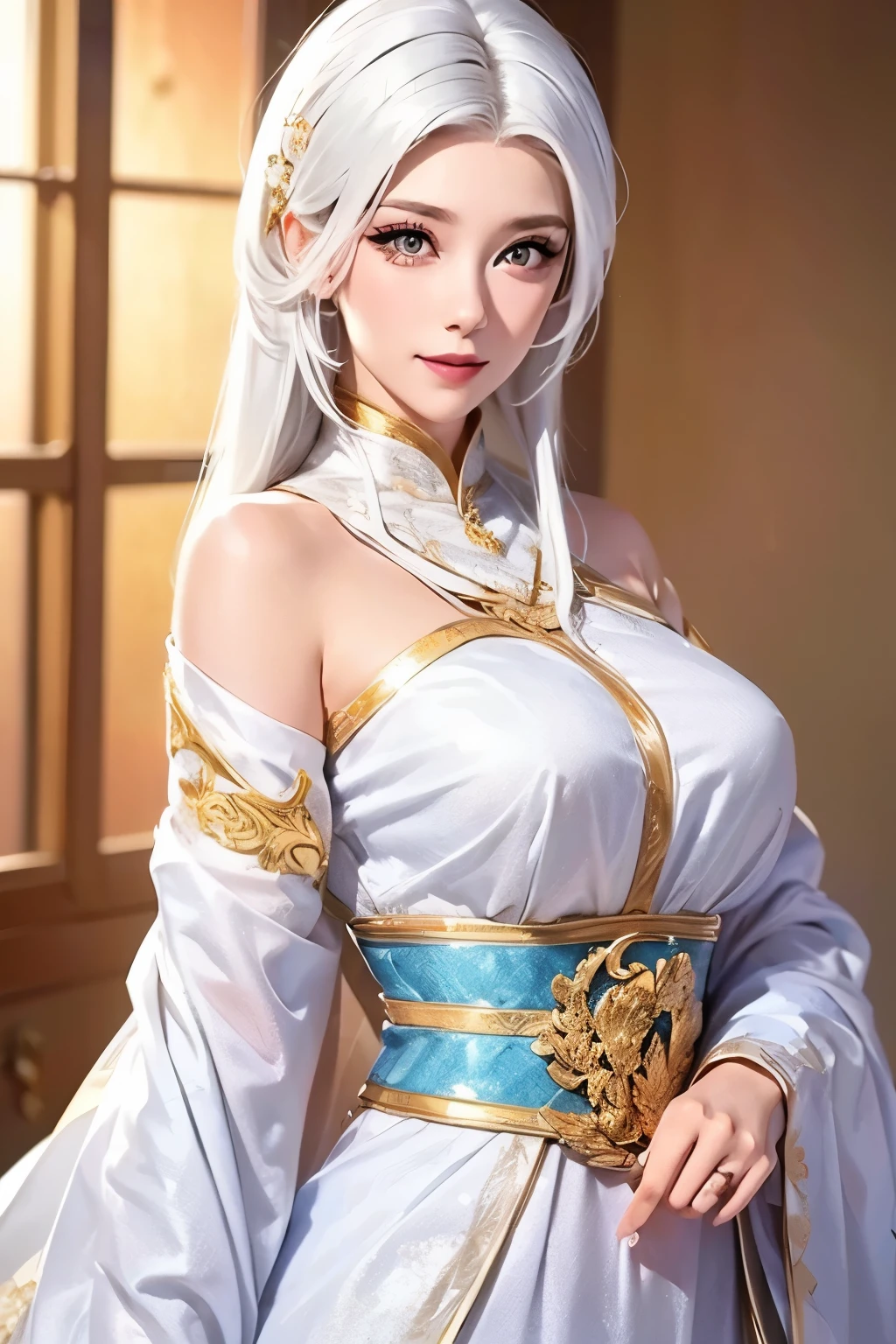 8K,small breasts,gray long hair,黒と金のsexyな衣装を着た女神のClose-up, beautiful fantasy empress, ((beautiful fantasy empress)), small breasted gray haired welcome. very high detail, extremely detailed ,up to the model | types of bacteria, trending on cgstation, Chenwei Pan On Art Station, Leo gorgeous gray haired beautiful gray haired,Super high resolution,超realistic skin,beautiful expression,fantasy art,laughter(Like the real thing),gray long hair,small breasted ,straight hair,golden eyes,超sexy,rich colors, Backlight, cinematic lighting, film grain, born, 50mm lens, Nikon D850,realistic skin,golden eyes,sexy,sexyなポーズ,Close-up,