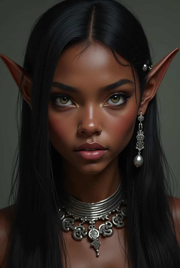 realistic elf woman, very detailed faces, all body, black hair, , bust, , ((Big round red eyes)), The most beautiful face, big and regular breasts, NSFW, red blush, blushing, slim abdomen: 1.2, detailed eyes, sexy, undressed, dark skin, naked, laying on floor, open mourh, legs open, excessive cum, cum on face, cumdrip, after sex, after vaginal, pregnant