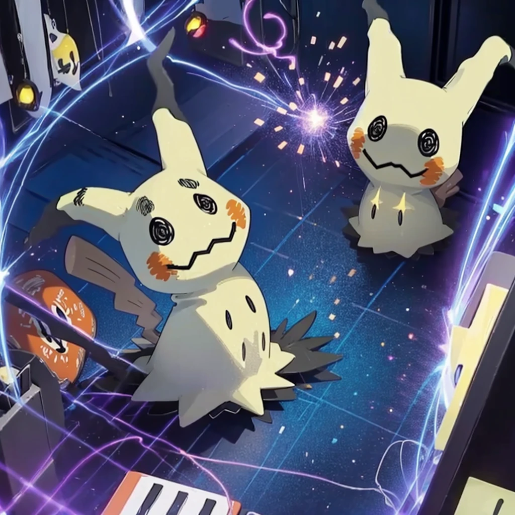 ((masterpiece,Best Quality)), Mimikyu_Pokémon, Alone, center, Staring at the audience