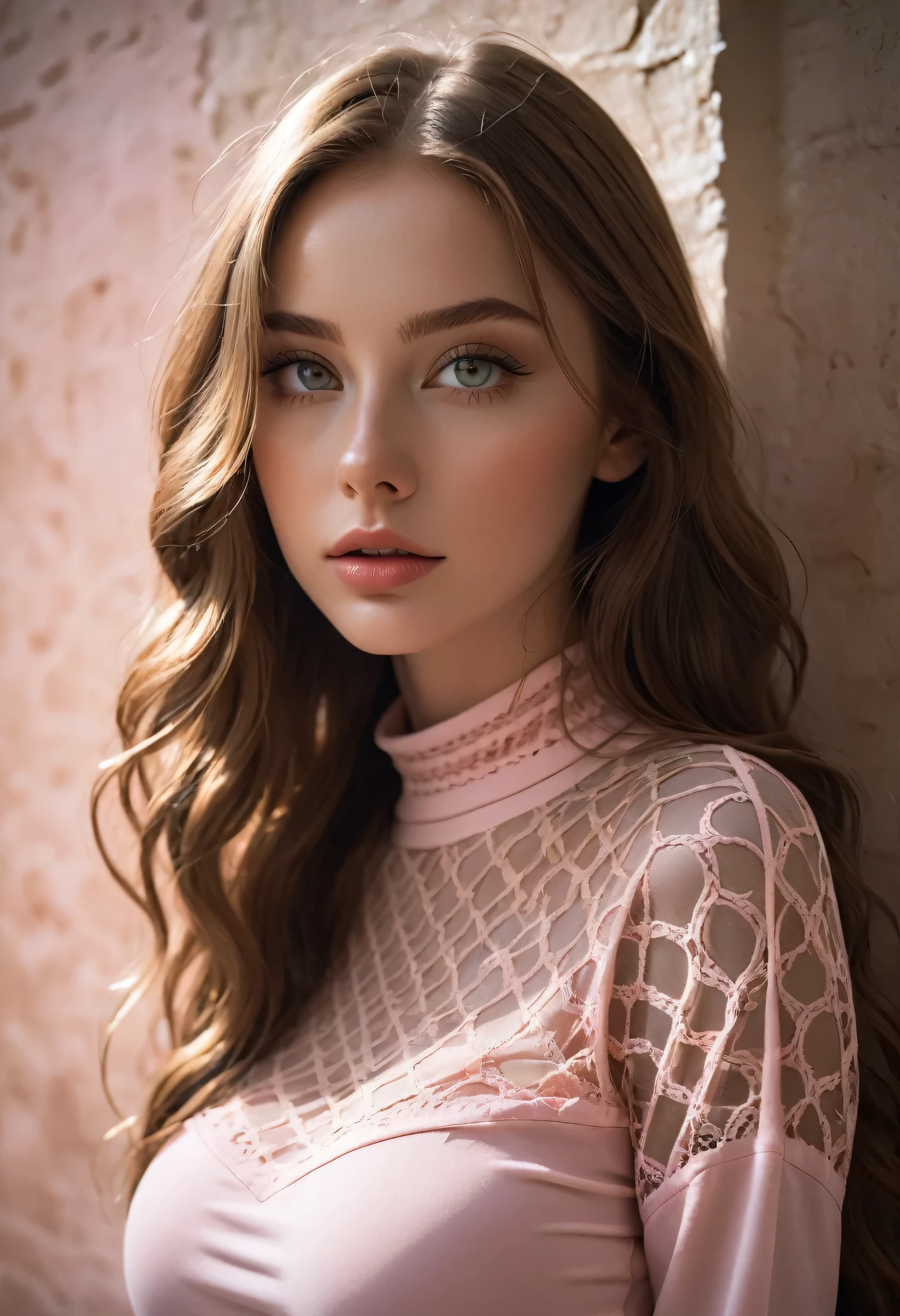 Beautiful woman in intricate Modern Romantic Outfit