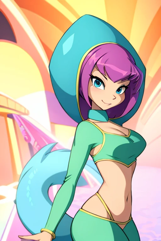 (Shantae), (thick thighs), (wide hips), (nude), (shaved pussy), topless, (shown vagina), perky nipples, ponytail, normal eyes, normal pupils, hands on hips, looking at viewer, soft smile, beach, <lora:Detailed eyes:1.6> <lora:hyperass_850-1e-5-av3-LoRA-epoc43-v3:0.4> <lora:ShantaeV1:0.5>