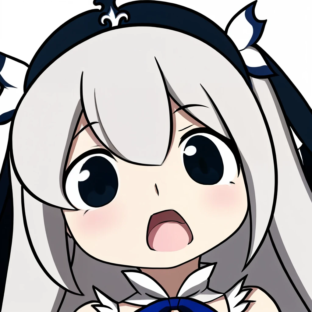 masterpiece, best quality, 1 , Mouths, chibi style, hestia danmachi