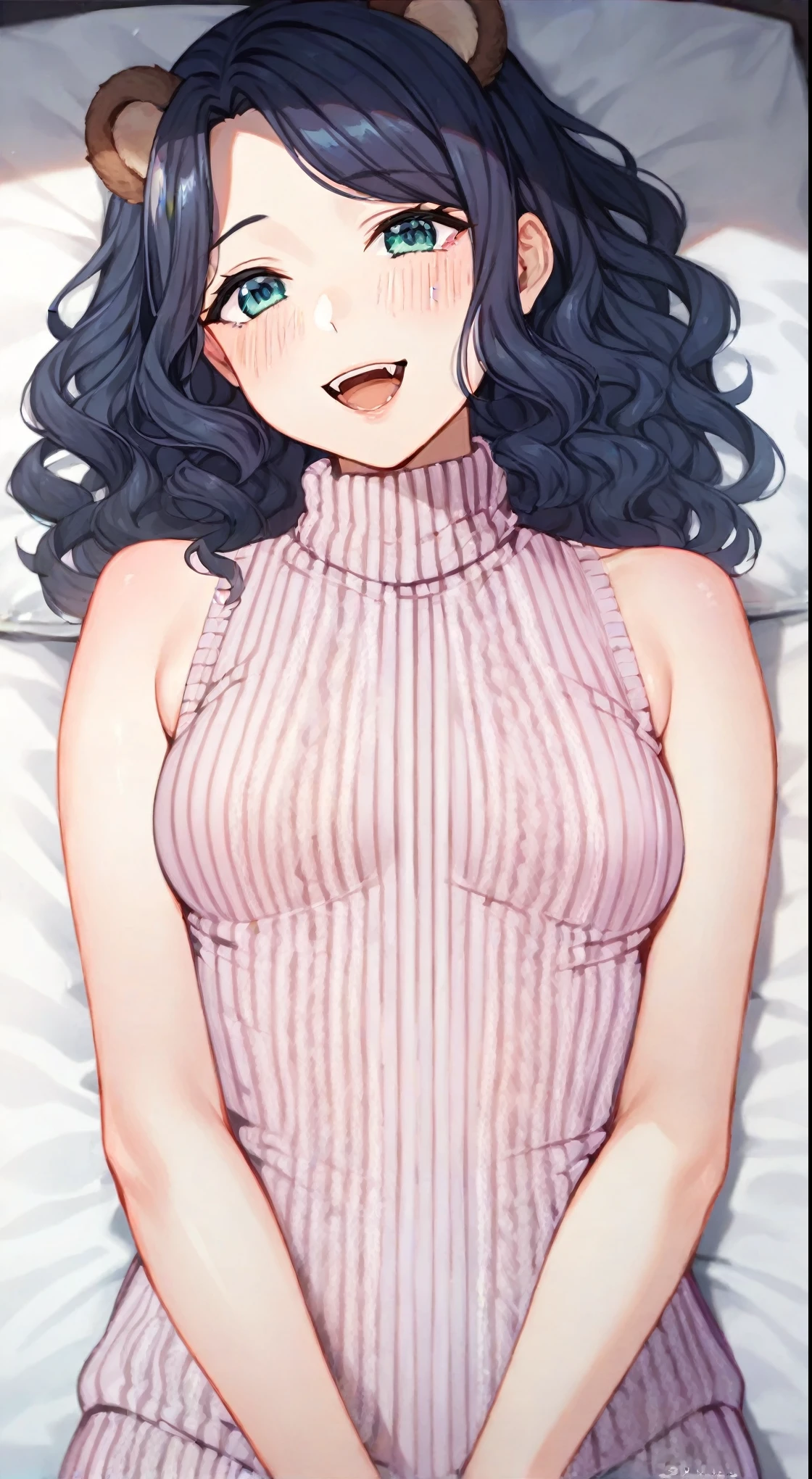 (Close-up、16K、highest quality、high detail、Rich skin details)、((nfsw))、((bukkake))、((sex))、:o、Watch everywhere、obedience、very big breasts、blunt bangs、obesity、medium hair、red eyes、blushed、((embarrassing))、wet、big ass、very large thighs、arms behind head、swollen nipples、white leotard、both armpits、white knee socks、black hair、beach、lying on the floor、legs spread