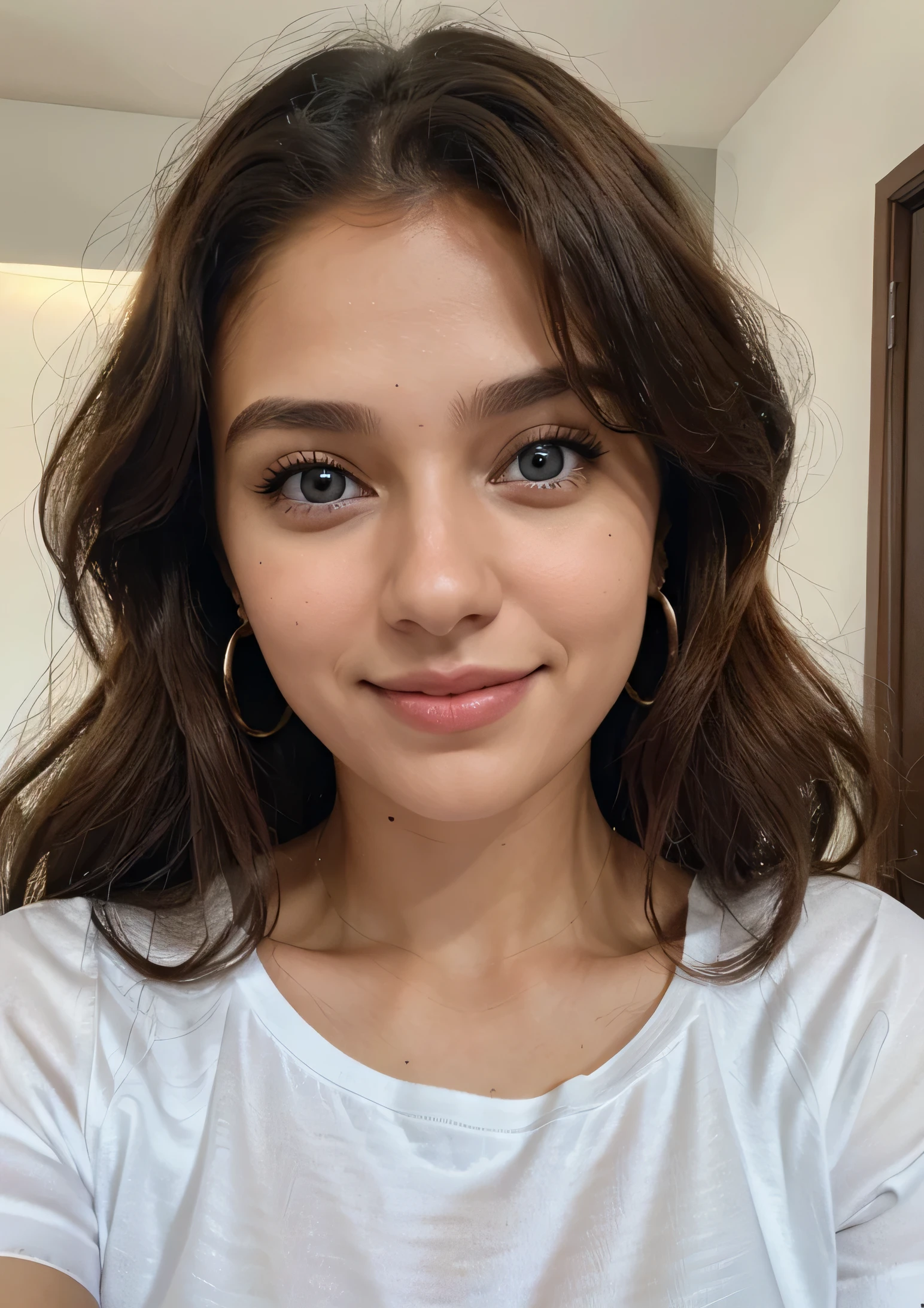 foto de rosto, mulher loira, olhos azuis, 27 anos com roupa super elegante