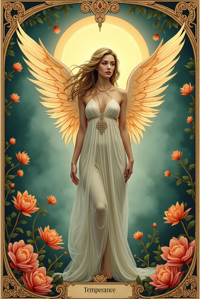 (best quality,4k,8k,highres,masterpiece:1.2),ultra-detailed,(realistic,photorealistic,photo-realistic:1.37),tarot card the lover,naked woman,flowing golden hair,embracing couple,passionate kiss,pure love,vibrant colors,romantic atmosphere,soft lighting,subtle shadows,magic,mythology,beautiful nature surrounding them,roses blooming,lush garden scenery,whimsical details,celestial background,angelic wings,harmonious composition,ethereal beauty,artistic interpretation, nsfw
