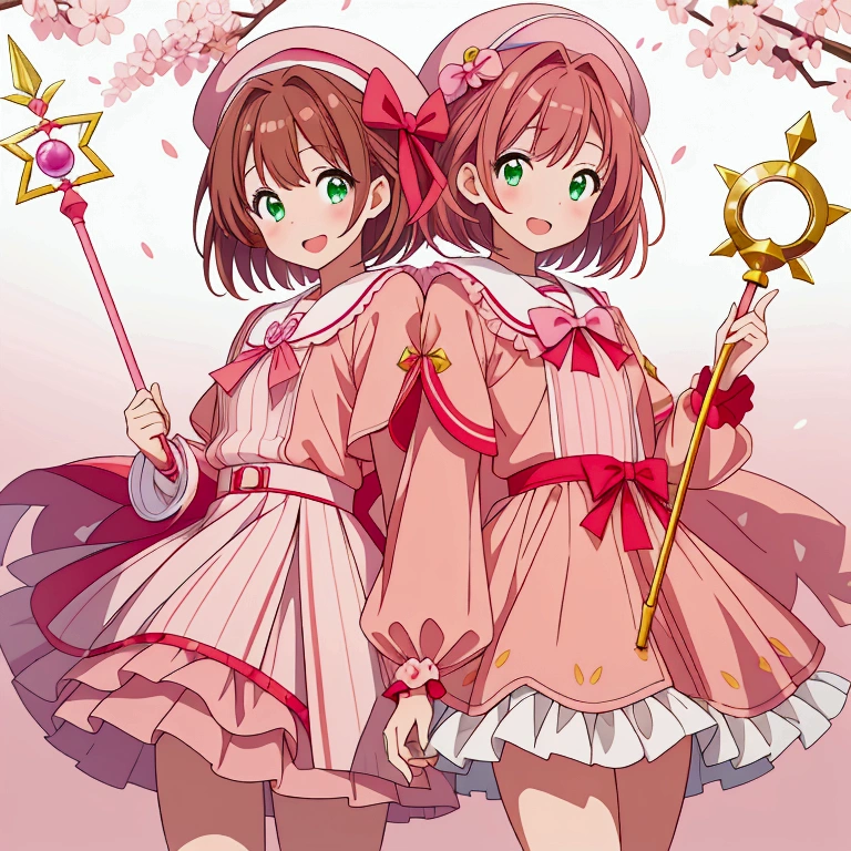 Underwear for two girls, Ages 5 to 10、Realistic panties made from patterned cotton fabric、Translucent slip、Skirt lining、Skirt flip、In the shadow of a dark tree、Put your hands on your crotch、tights、Peeking from below