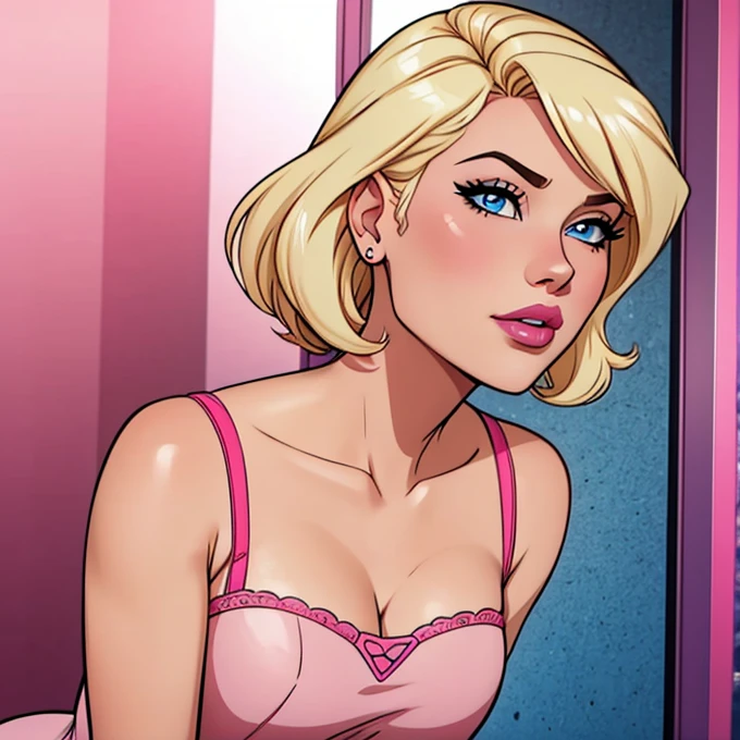 ((Gender male)), ((body female)),20 years old,Huge breasts, solo,Sexually revealing ((pink dress)), ((pink glossy lips)), ((red nails)), (((one small penis, from the front))), long flowing ((blonde)) hair, Bare genitalia, lying on her bed,Bigchest,Wet straight hair,Sweat profusely,drenched all over the body, From the front side, hair straight, mostly cloudy sky,(((masterpiece))),(Very detailed CG unity 8K wallpaper),best qualtiy,(Eye focus, sface focus, Character focus, close-up face:1.2), (Dutch angle, cowboy lens:1.3), (Guido Daniel's hand:1.4), flat bangs, colorful refraction)))), BREAK BREAK BREAK, (PureErosFace_V1:0.4), (ulzzang-6500:0.6),detailed background,beatiful detailed eyes,Bright pupils,(Very fine and beautiful),(Beautiful and detailed eye description),ultra - detailed,tmasterpiece,)),facing at camera,A high resolution,ultra - detailed),Beautiful legs and buttocks,Very long hair,legs are open,Emotive expressions,Open-mouthed,Chest sagging,nakeness, Bulge,Expose the genitals,revealing breasts,Camel toes,with no underpants,extremely large bosom,Extremely colorful,Most detailed,fully body photo,The face is well lit