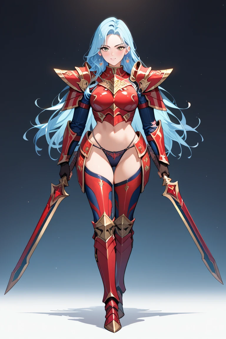 score_9, score_8_up, score_7_up,source_anime, highly detailed, sharp, masterpiece, intricate details, a sexy girl, colored long hair, red  ranger armor, sexy armor, full body, sexy panties