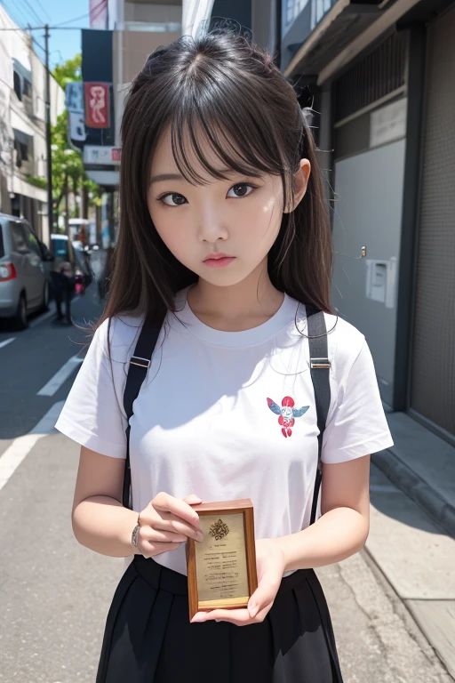 Many people々、got in line、Brainwashed、Small head mechanism、Raise your right hand and salute、 girl、たくさんの10 year old gi